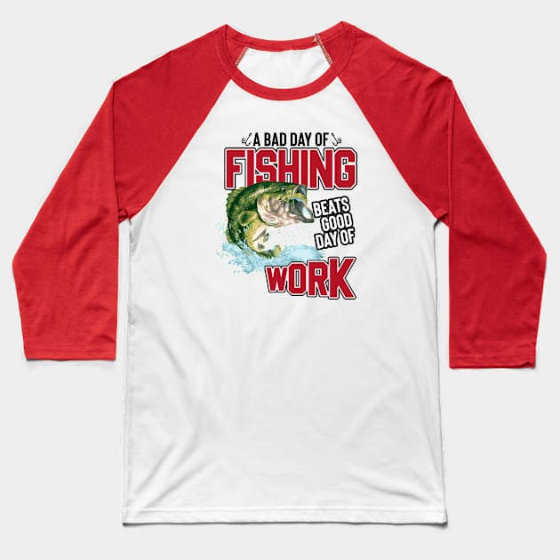 A bad day of fishing Baseball T-Shirt by Tripnotic